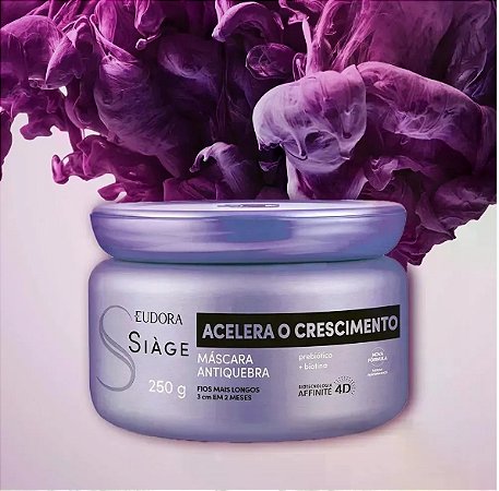 Máscara Antiquebra Eudora Siàge Acelera o Crescimento 250g