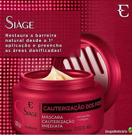 Eudora Siage cauterização dos fios Máscara