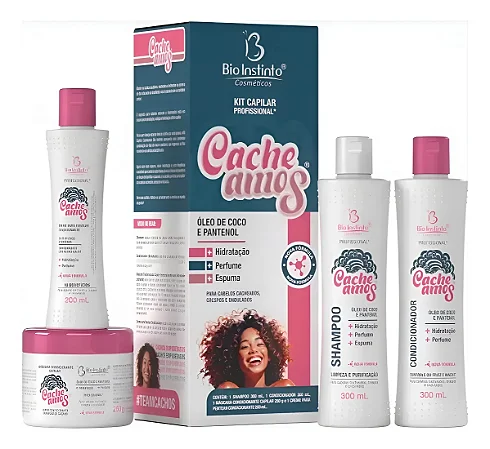 KIT CAPILAR 4 ITENS CACHEAMOS BIO INSTINTO