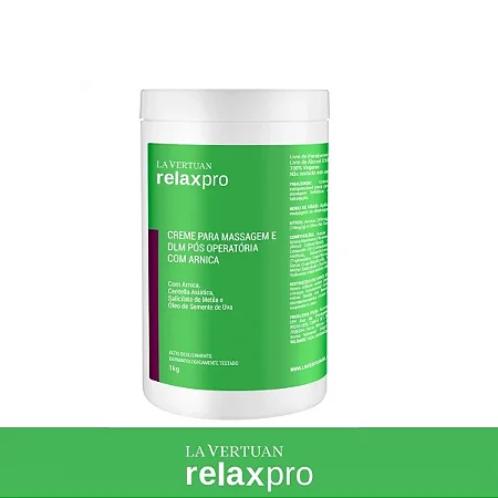 Creme p/ Massagem Pós-Operatória e DLM RelaxPro 1kg