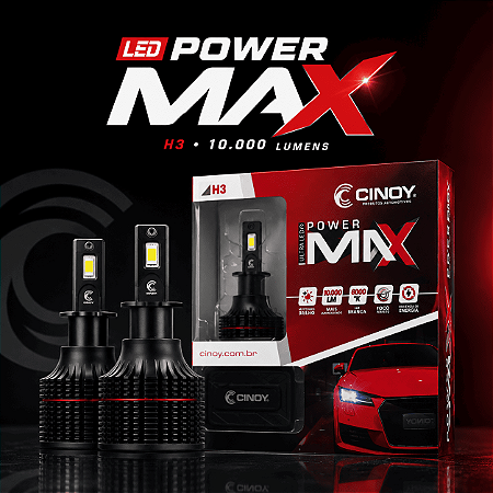 LED Power Max Cinoy H3 – 10.000 Lumens de Potência!