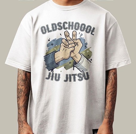 Camisa Oldschool Jiu Jitsu Mão de vaca