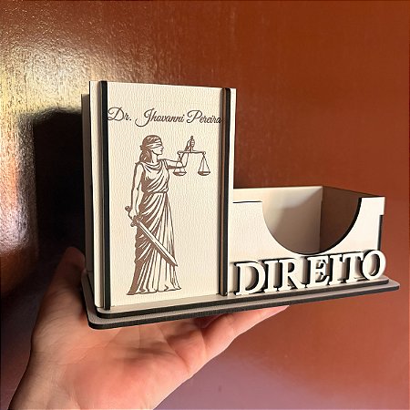 Porta canetas profissão - Personalizado com seu nome gravado e nome da profissão em alto relevo