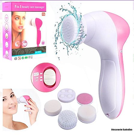 Massageador Escova De Limpeza Facial 5 Em 1