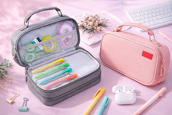Estojo Necessaire Organizadora Multiuso Com Alça De Mão