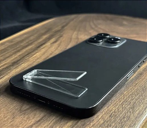 Apoio para celular transparente
