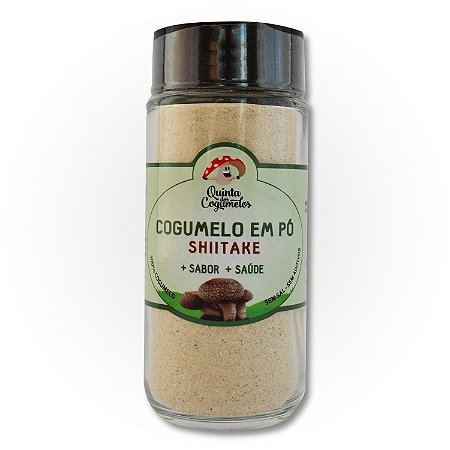 Cogumelo Shiitake em Pó 100% - Saúde | Sabor | Umami - Escolha: 30g / 50g / 100g
