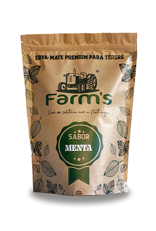 Erva-mate Premium Farm's 500g sabor Menta