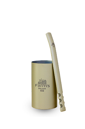 Copo + Bomba Premium Farms Cor: Bege