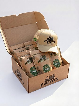 COMBO 06 pacotes de Farm's 06x500g + Boné Trucker Premium Farms Bege