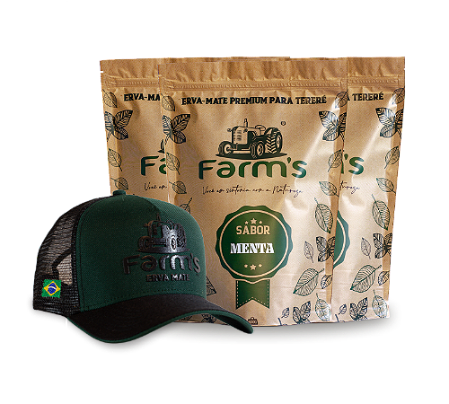 COMBO 3 PACOTES + BONÉ OFICIAL FARMS