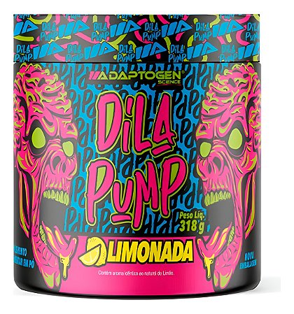 Suplemento Em Pó Dila Pump Pre Treino Sem Cafeína Adaptogen Science Pote De 318g Sabor