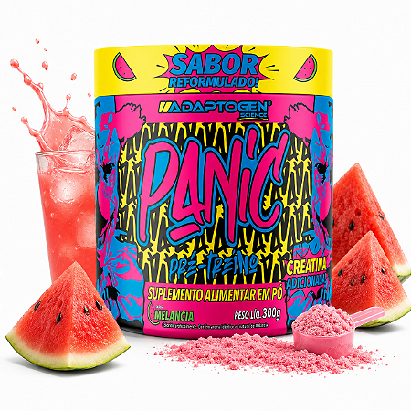 Suplemento Em Pó Adaptogen Science Panic Pré Treino Com Creatina Pote 300g