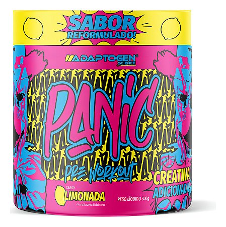 Suplemento Em Pó Adaptogen Science Panic Pré Treino Com Creatina Pote 300g
