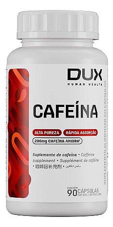 Cafeína - Pote 90 Cápsulas Dux Nutrition Sem Sabor