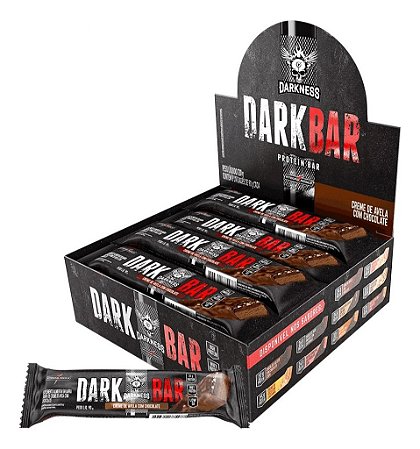 Dark Bar Darkness Barrinha Nutritiva com Fibras e Proteína para Sustentação e Saciedade - 8 Unidades