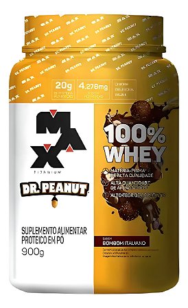 Max Titanium Whey Protein Dr. Peanut 100% Whey 900g