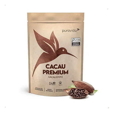 Cacau Em Pó Puro Premium 250g Vegano Pura Vida