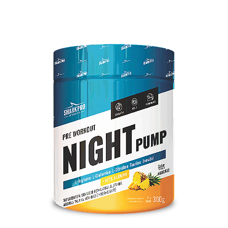 Shark Pro Night Pump Pré-Treino 300g Abacaxi