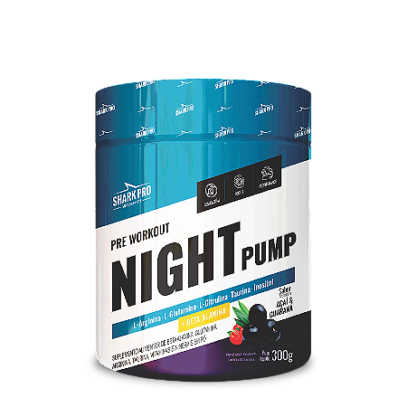 Shark Pro Night Pump Pré-Treino 300g Açaí e Guaraná