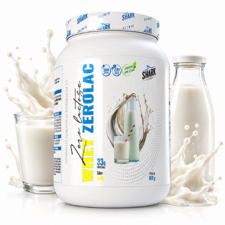 Shark Pro Whey ZeroLac 900g Leitinho - Linha Clinic