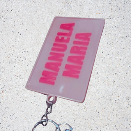 Chaveiro tag com resina