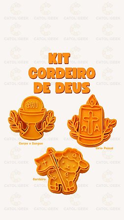 Cortadores de Biscoitos - Kit Cordeiro de Deus