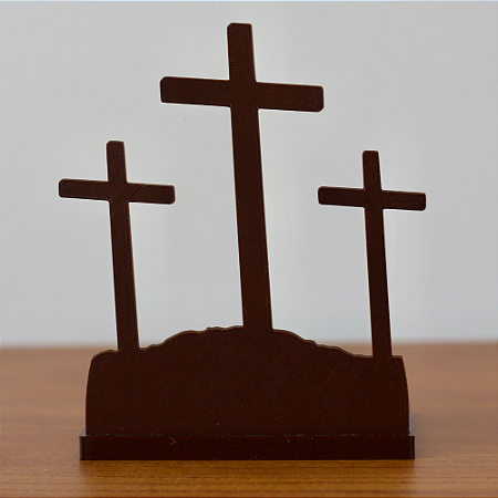Castiçal Três Cruzes - com base solta