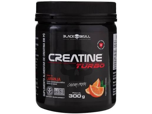 Creatina monohidratada sabor laranja 300g turbo Blackskull