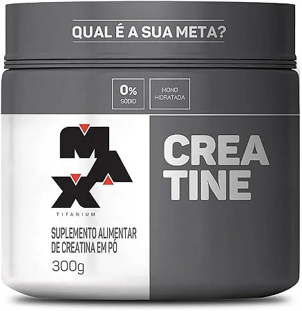 Creatina monohidratada max 300g pura sem sabor