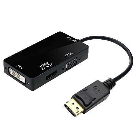 Adaptador DisplayPort para hdmi 4K vga dvi 3840x2160 30Hz