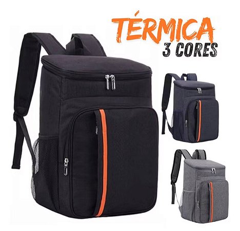 Mochila Térmica Unissex 28L Impermeável com Isolamento em Alumínio