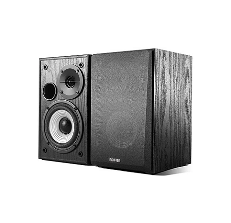 Monitores De Áudio Edifier R980t 24w Rms Bivolt Home Studio Bivolt 110 220 Preto
