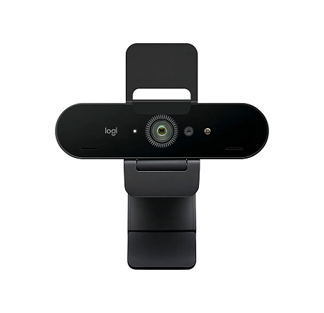 Webcam Ultra Hd 4k Pro Com Microfone Embutido Brio Logitech Cor Preto