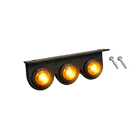 Nova Lanterna 3 Marias Slim Suporte Preto Caminhão E Carreta