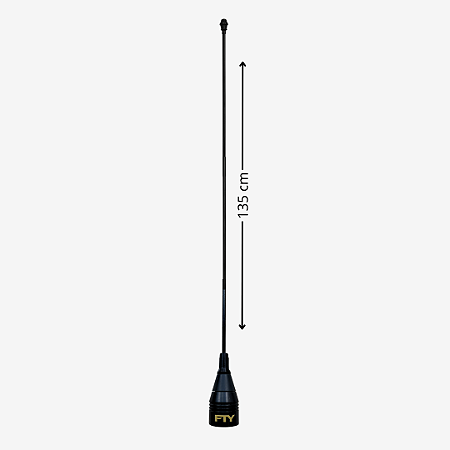 Antena PX de Enfeite Black 1.35m