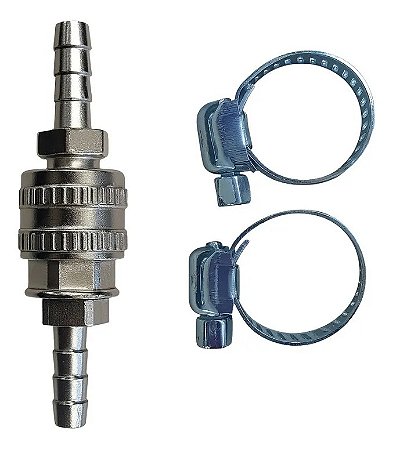 Kit Engate Rápido Para Gás De Cozinha Ar 5/16 + Abraçadeiras