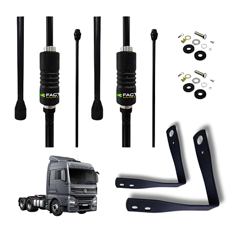 Antena Px Viuva Negra Argentina Suporte VW Meteor 4pçs