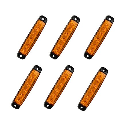 Lanterna Lateral Delimitadora Bivolt Universal 6 peças