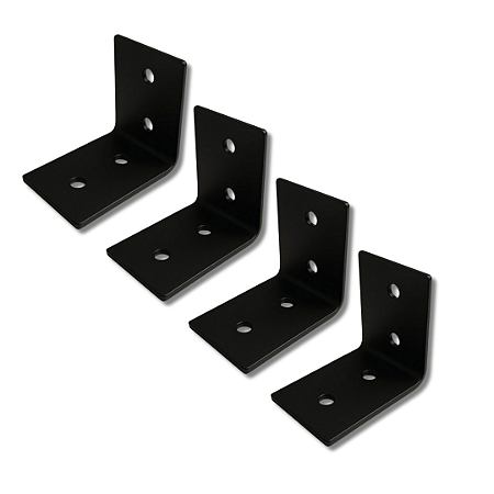 4 Cantoneira Viga 6x6 cm Suporte Para Pergolado Madeiramento