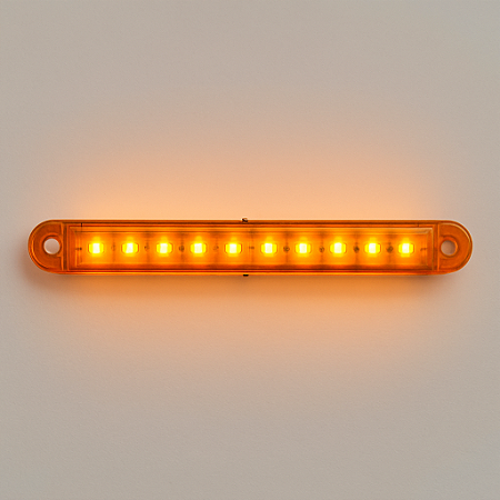 4 Lanterna Led Lateral Caminhao Trailer Carreta Reboque Amarelo