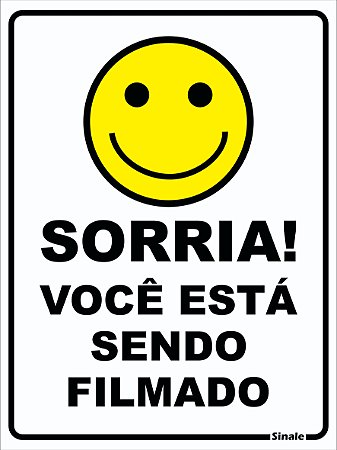 Sorria você está sendo filmado