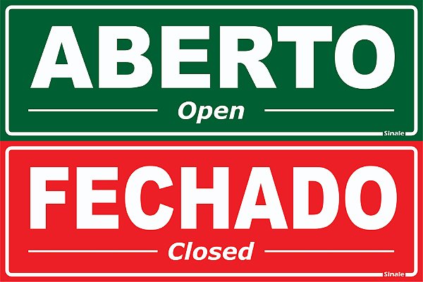 Aberto / Fechado