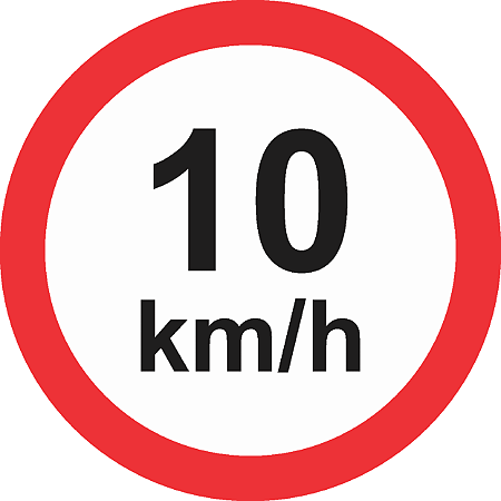 Velocidade Máxima Permitida de 10 km/h