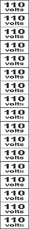 Etiqueta Adesiva 110 Volts