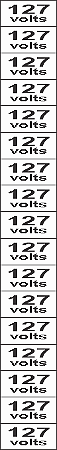 Etiqueta Adesiva 127 Volts
