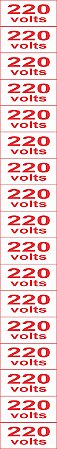 Etiqueta Adesiva 220 Volts