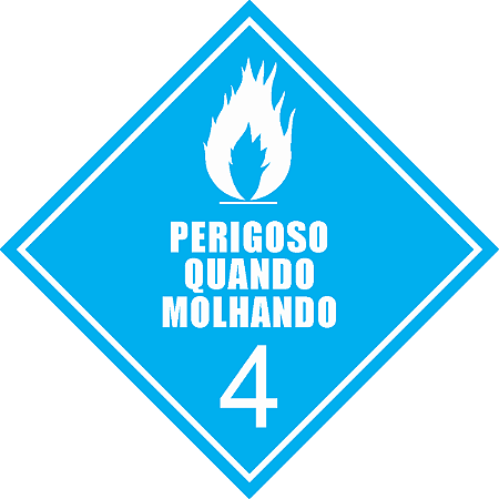 Classe 4 - Perigoso Guando Molhado