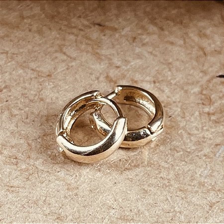 Argola Segundo Furo Lisa | Banho 18k