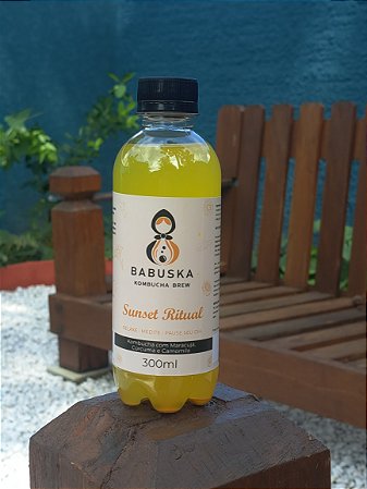 Sunset Ritual Kombucha com Maracujá, Camomila e Cúrcuma